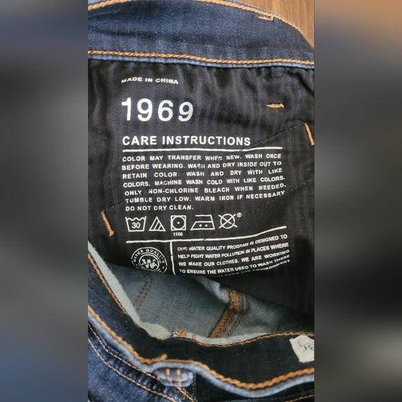 Vtg GAP 1969 legging jean zipper detailed denim Women's size 6R. Blue jean. - Picture 9 of 10